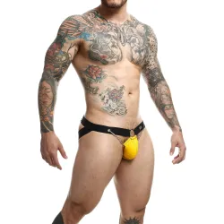 MOB Eroticwear Jockstrap Ring & Chain Dngeon Jaune